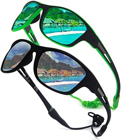 ОКЕРАВЕ 2 СПАКУВАЈТЕ Поларизирани Спортски Очила За Сонце За Мажи Жени Бејзбол Риболов Возење Велосипед Трчање Голф Мотоцикл Так Очила