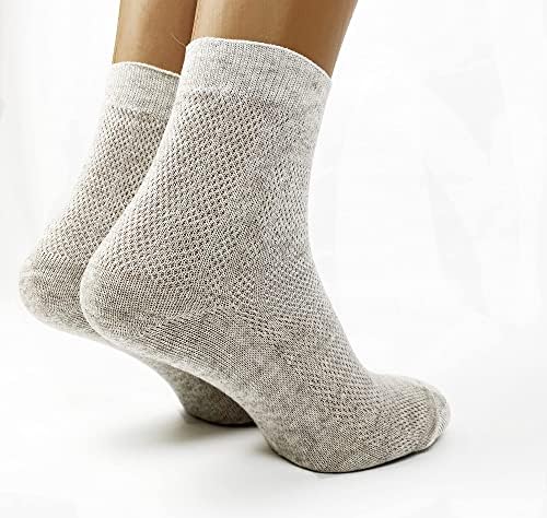 Супер Дишење Ленени Чорапи За Мажи, Пакет од 3