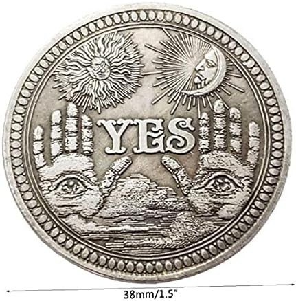 1 парчиња да или не череп монета комеморативна сувенир предизвик за колекција на уметнички монети дома занаетчиски занаетчиски материјали