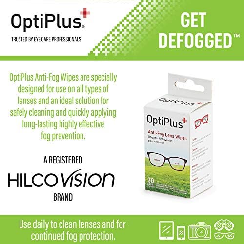 Марамчиња за леќи против магла Optiplus l претходно-монтирани марамчиња за чистење за очила, екрани со лаптопи, паметни телефони, оптички леќи, очила и гледање на екрано