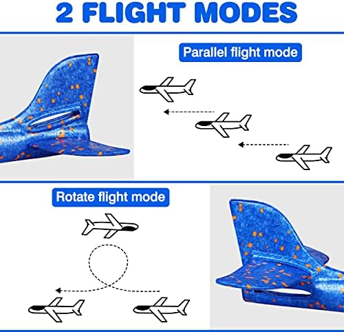 IJO 4 пакет LED светлосни авиони играчки-17,5 Големи режими на летање со лет-лет-2