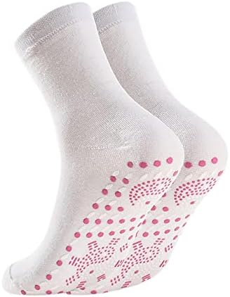 Загреани Чорапи, Чорапи За Самозагревање Со Акупресура На Турмалин, Топли И Ладно отпорни Памучни Чорапи Со Акупресурна Точка Затоплувачи