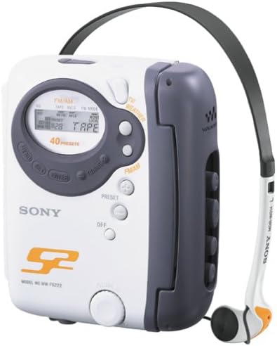 Sony WM-FS222 S2 Sports Walkman Stereo Cassette Player со FM/AM/TV и временско радио
