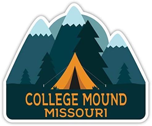 Колеџ-Моунд Мисури сувенир 2-инчен винил декларатор налепници за кампување за кампување Дизајн