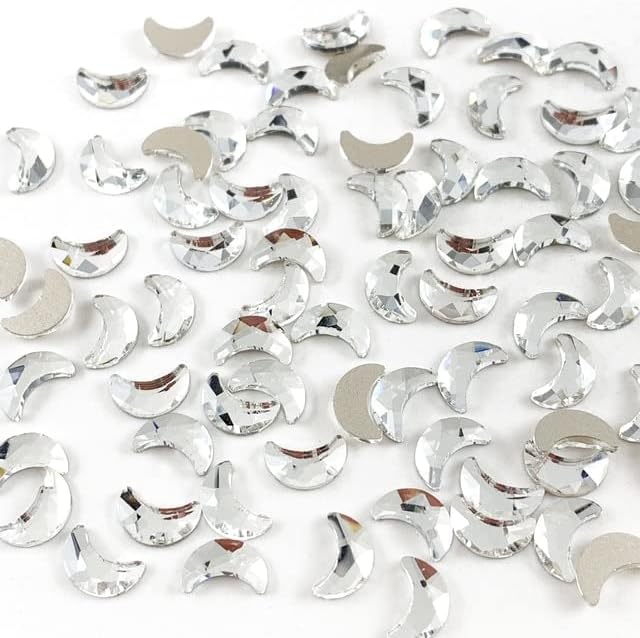 Големи 1440pcs/торба мешавина од бела чиста серија Nail Rhinestones Flatback Crystal Diamond Gems 3D сјајни нокти украси - украси за уметност