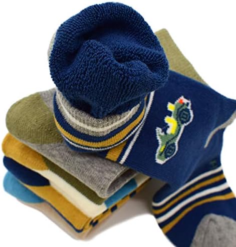 Дебели памучни чорапи деца зимски топли чорапи 5 пакувања за момчиња и девојчиња