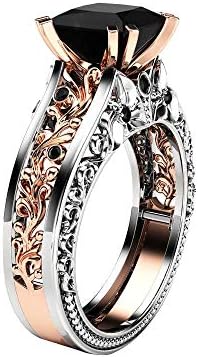 2023 Нов прстен гроздобер дијамантски свадбен ангажман на жени прекрасен сребрен бенд прстенен прстен пакет