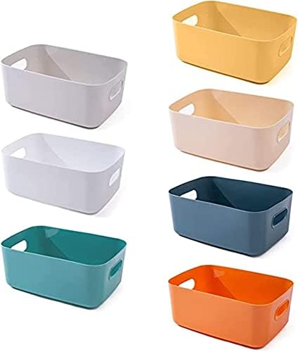 Пластична Корпа За Складирање, Повеќе Кутии За Складирање Во Боја, Организирање Канти За Складирање Кујна, Кутии За Складирање