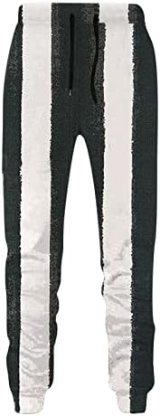 Менс зимска обична улица ткаени јакна јакна панталони шарени шевови со две парчиња јакна мажи плус