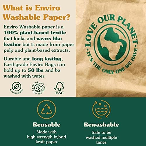 Земјоделска торба за намирници што може да се употреби намирници - Одржлива и еко -пријателска хартија за перење со рачки од памучно платно и издржливи шевови