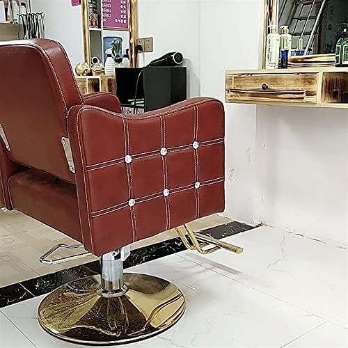 ФМОГГ Салонот Леклинер Продавница за убавина стол Барбер стол, стол за стилизирање за салон, опрема за тетоважа со тетоважа тешка коса салони