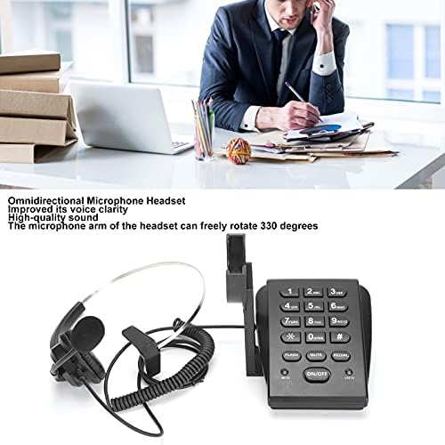 Телефон со кабел со Acogedor со телефонски центар за телефонски телефонски со слушалки со омнидирекционални слушалки за откажување