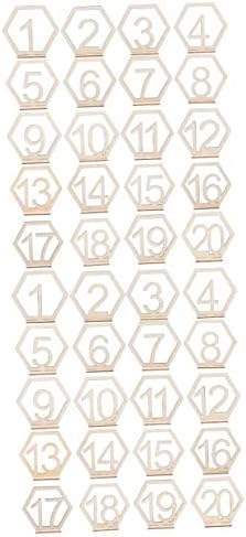 Ultechnovo 2 сетови дрвени броеви на табела за свадби броеви на табела Број на табела Број на табела Број за броеви на табели
