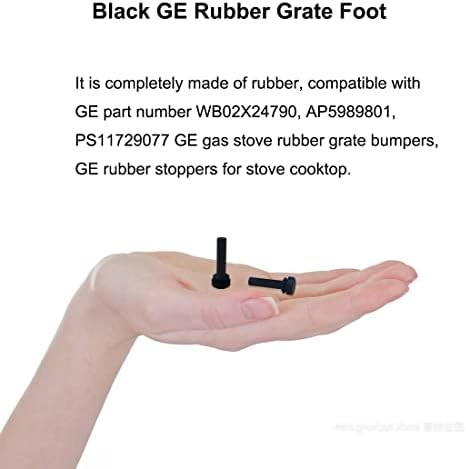Замена на гумени нозе на WB02X24790 Компатибилен со GE GAS SPOVER TOP RANGER GRATER GRATER BOOKTOP FOOT BUMPER се вклопува AP5989801,