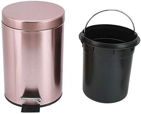 Lxxsh Не'рѓосувачки челик чекор ѓубре може отпадоци за отпадоци за отпадоци за отпадоци со капаче за кујна за бања