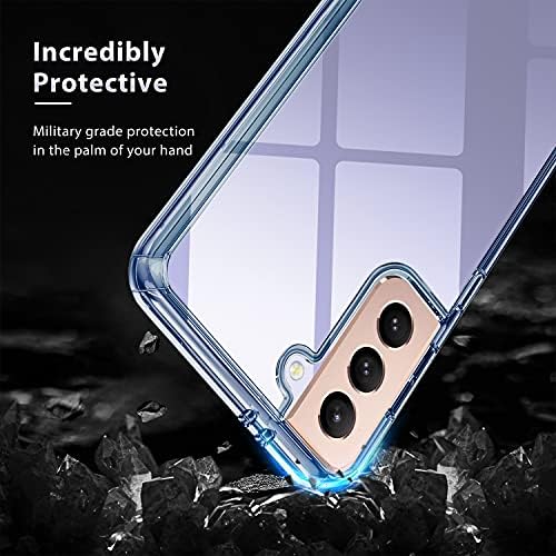 Доризмакс За Случајот Samsung Galaxy S21 Со Кристално Чист Заден Капак и Мек Браник TPU,Заштитна Футрола За Заштитен Телефон Отпорна