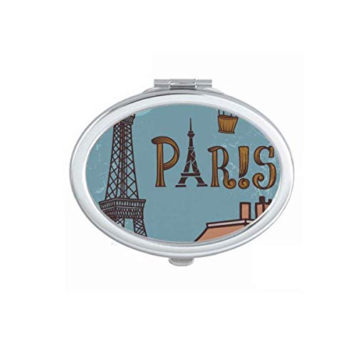 Париз оган балон Франција Ајфелова кула огледало преносна шминка за преклопување со двојни странични очила