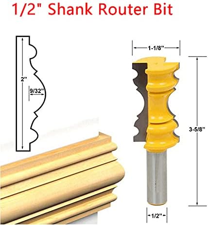 1/2 '' Shank Router Bit Longue and Groove Router малку цврста зацврстена алатка за обработка на челик