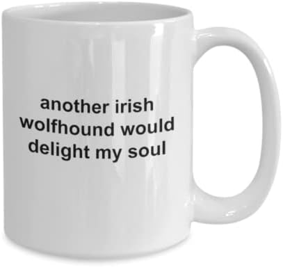 Ирска кригла волчјак/ирска кригла за кафе волчица/подарок од ирски волчјак чаша/кучешка кригла/ирска кригла за кучиња