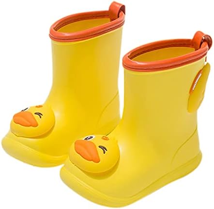 Бебе новороденчиња девојчиња водоотпорни детски чевли ПВЦ дете од дожд од дожд чизнон-лизгачки чевли за бебиња чевли за мали деца со големина
