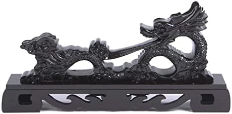 Држач за меч на лумекуба смола кинески змеј -држач за приказ на катана вакизаши танто јапонски мечеви оружје штанд