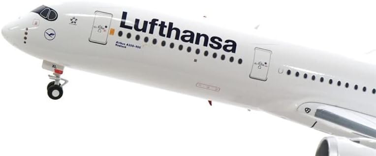 Jfox Lufthansa за Airbus A350-941 D-Aixl со Stand Limited Edition 1/200 Diecast Aircraft Pre-Build Model
