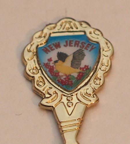 Државен сувенир во Jerseyу Jerseyерси, позлатена колекционерска лажица 5 LPCO