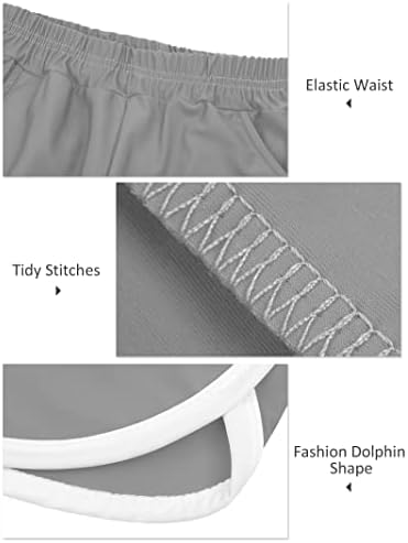 Порока 4 пакувања девојки кои работат шорцеви за атлетски шорцеви салата Делфин шорцеви Брзи суви активни шорцеви со џебови