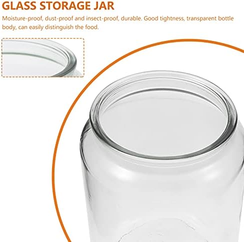 Стакло Cabilock Херметички контејнери чиста стаклена канистер за складирање на храна со херметички капаци за складирање на херметички контејнери