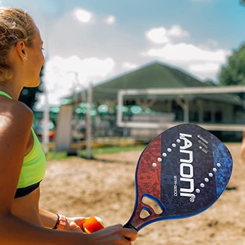 Тенис на плажа тенис плажа тениски рекет јаглеродни влакна со ева меморија пена јадро тениски лопатки
