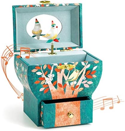 Emers Исклучителна- Музичка кутија Музичка кутија музичка кутија ротирачка танцувачка накит за складирање креативни подароци накит