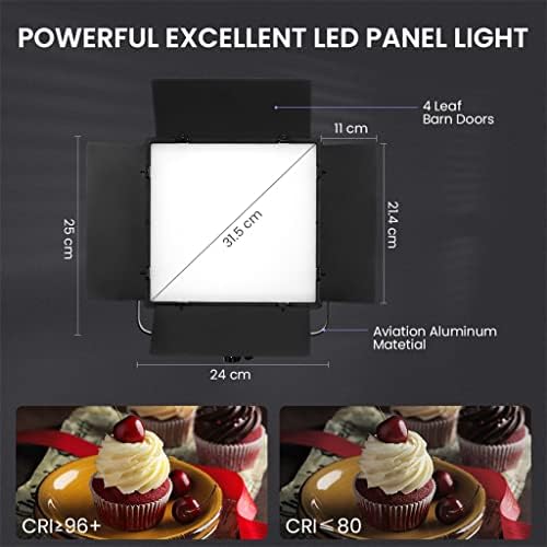 ZLXDP Dimmable Bi-Color RGB LED видео-светла комплет 3200-5600K LED професионален панел ламба за студиска фотографија Видео снимање
