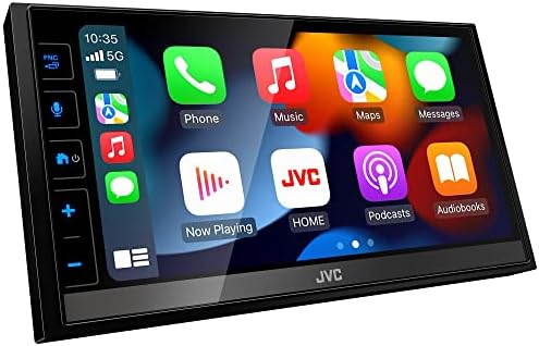 JVC KW-M785BW Безжичен Apple CarPlay Auto Дигитален Медиа Плеер Android, Двоен Din, 6.8 Инчен ЛЦД Екран На Допир, AM/FM, Bluetooth,