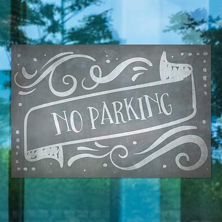 CGSignLab | „Без паркинг -објански банер“ прозорецот се држеше | 36 x24
