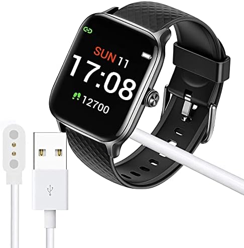 Компатибилен со полначот LetsFit EW1, кабел за замена на кабел за кабел за магнетно USB, компатибилен со SmartWatch EW1 / ID207 / Tozo S2 / Aokesi 1.69 '' Smart Watch