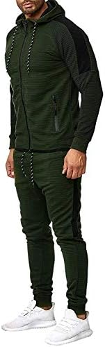 Машки тренерки 2 парчиња пролетни обични спортови за џогер спортски џебови џебови со потези од долги ракави и сет на џемпери 95