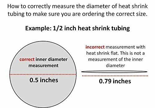 Цевка за намалување на топлината - 2: 1 Сооднос на цевката што може да се намали 9/64 инч 100 стапки бела лепило наредена топлинска жица што