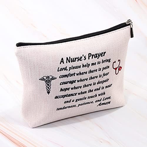 Медицински сестри Подароци За Молитва Медицински Сестри Торба За Шминка Козметичка Торбичка подароци за Медицинска Сестра Подароци За Дипломирање