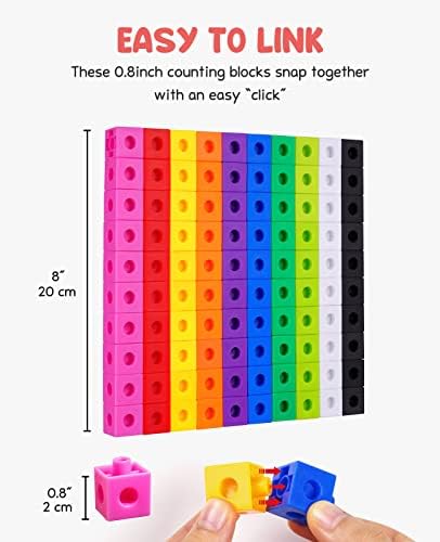 Гаменоте Математички Коцки Манипулативи Со Картички За Активност-Блокови За Броење Броеви Играчки Предвремени Шалтери За Математика
