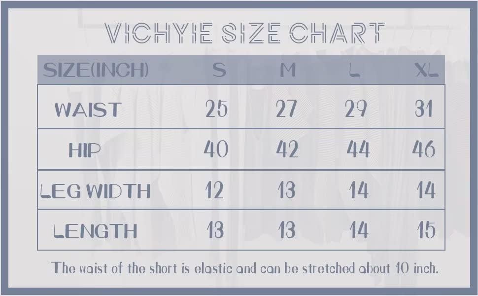 Vichyie летни женски шорцеви удобно влечење на лежење на еластична еластична ребрести половината џебна потта кратка плажа трендовски панталони