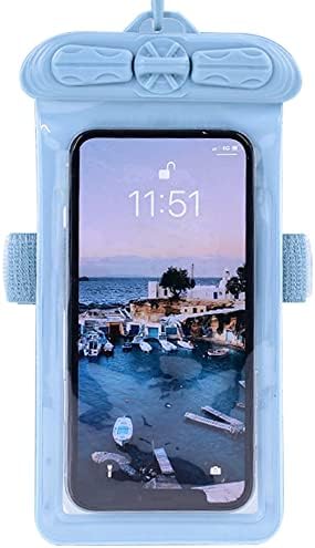 Ваксон Телефон Случај, Компатибилен Со Huawei Mate Se/Honor 7X Водоотпорна Торбичка Сува Торба [Не Заштитник На Екранот Филм ] Сина