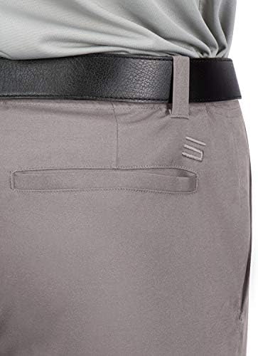 Карго голф шорцеви за мажи - суво вклопување, големи џебови, лесен, влага за влага, 4 -насочен дел