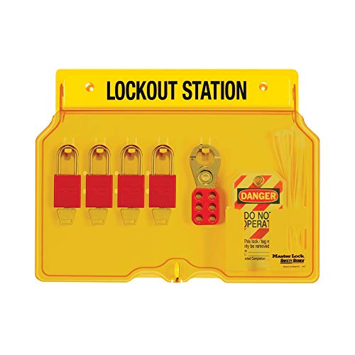 Master Lock 1482bp1106 Станица за лопатка за заклучување, жолта