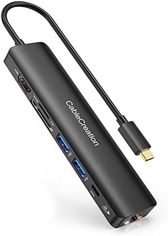 Пакет-2 Предмети: КАБЕЛСКА КРЕАЦИЈА USB 3.0 До HDMI Адаптер со DisplayLink + 7 ВО 1 USB C Центар