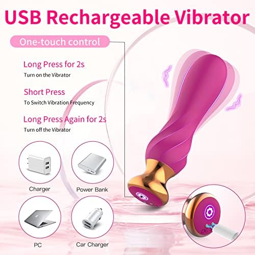 G Spot Vibrator за жени клиторичен стимулатор, возрасни сексуални играчки Анален приклучок Вибратор со 10 режими на вибрации за клиторикална вагина