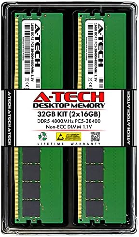 A-Tech 32GB RAM МЕМОРИЈА За DELL XPS 8950 | DDR5 4800MHz DIMM PC5-38400 288-Pin Не-ECC Меморија Надградба Комплет