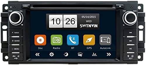 SWTNVIN Автомобил Радио Стерео За Џип Wrangler Dodge Крајслер со 6.2 инчен Екран На Допир Мултимедијален Приемник Вграден Bluetooth