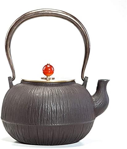Креативна едноставност Јапонско леано железо Тетсубин чајници за чајници користат оксидација на висина и превенција на рѓата дизајн 1.2L чај од леано железо чај чај