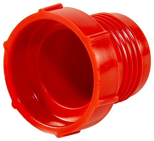 Caplugs 99394697 Пластичен навојно приклучок за разгорени фитинзи на JIC. PD-65, PE-LD, да ја приклучите големината на конецот 5/8-18 , црвено