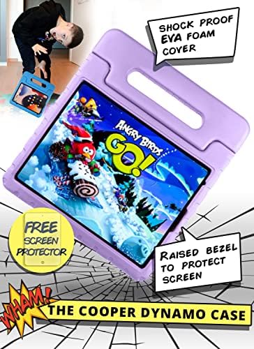 Официјална Купер Динамо за iPad Pro 11 Inch Case For Kids 4 -ти/3 -та/2 -та/1 -та генерација 2022/2021/2020/2018 | Солидна пена, магична